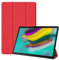 SATURCASE - Custodia per Samsung Galaxy Tab S5e 10.5, in Pelle PU, Pieghevole, con Funzione di accensione/spegnimento Automatico, per Samsung Galaxy Tab S5e 10.5 SM-T720 T725 Red