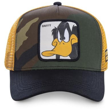 Cap Herren Looney Tunes, Tracker Kappe Herren, Daffy, Angenehm, Grün, Einheitsgröße
