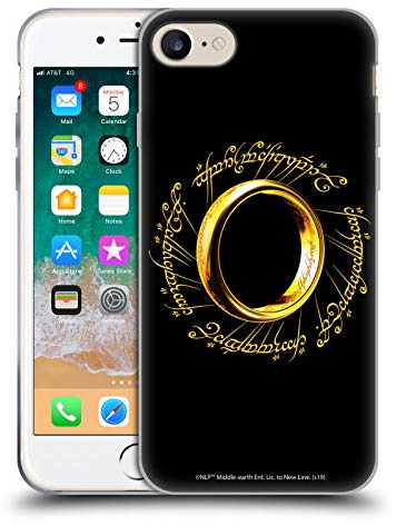 Head Case Designs Officially Licensed The LOTR The Fellowship Of The Ring One Ring Graphics Gel Case [Military Grade] Compatible with Apple iPhone 7/8 / SE 2020 & 2022 & Compatible with MagSafe