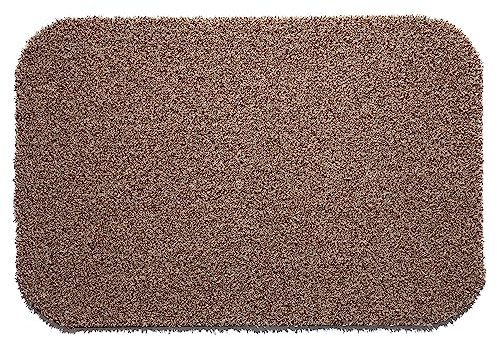 Easylife Dirt Trapper Indoor Door Mat (Linen) Super Absorbent Machine Washable Door Mat with Non-Slip Rubber Backing, Waterproof for Front & Back Doors (80x100cm) - Fully Guaranteed