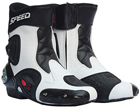 Stivali da equitazione in pelle da uomo BaronHong Super Street (bianchi, 43)