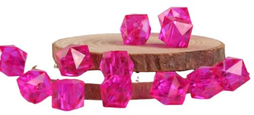 1000 Stück Glasperlen Großhandel 10 Mm Kristall Facettierte Perlen Schmuck Versorgung Für Diy-Perlen, Armbänder, Halsketten, Ohrringe & Amp; Andere Schmuck (Rose Red)