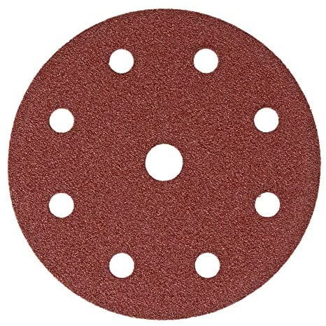 STIER Schleifscheiben Holz D125 / P150 / 8-Loch / 25 Stk., Schleifpapier, Exzenterschleifpapier, Exzenterschleifscheiben, 125mm