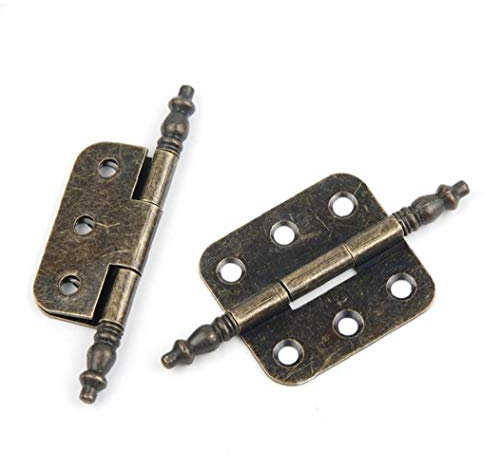 70 * 35mm 2pcs Antico Cerniera 6 Fori Regalo Decorative Box Cerniera Cabinet Mobili Accessori