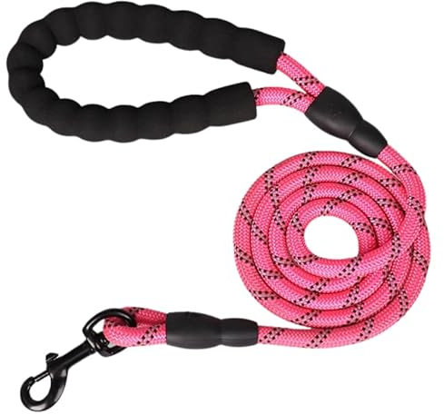 Reflective Dog Lead 1.5m / 5ft Length [Pink]