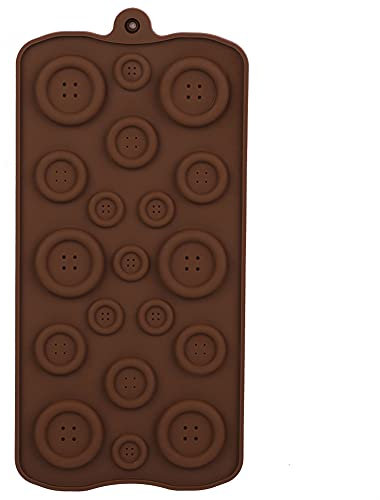 Moule en Silicone Bouton, Moule à Gâteau au Chocolat de Forme Mignonne Fait Maison, Accessoires de Cuisson au Chocolat, Outil de Cuisson pour la Fête