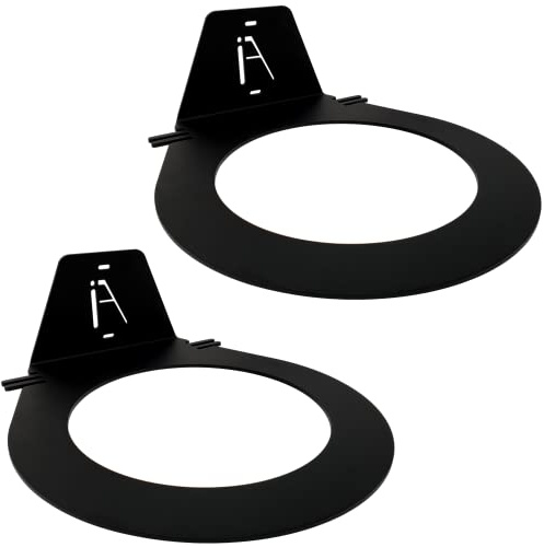 IRON AMERICAN Medicine Dynamax Ball Wall Mount Storage Racks Heavy-Duty USA Steel for Gym Exercise Sports Balls, Wall Balls, and Slam Balls (Holder or Shelf) (Dynamax Ball Holder (2-Pack))