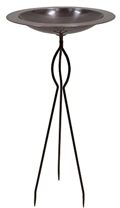 Achla Designs 201-0007 Vogeltränke, klassisch, 45,7 cm, Antik-Kupfer-Finish