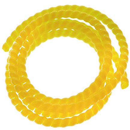 PNAAH Kabelführungshülse 2m 8mm / 10mm / 14m Spiral-Wrap-Hülsen-Schlauch Flammschutzmittel Kabel Schutzhülsenband Wickelrohr Drahthülsen Kabelschläuche (Color : Yellow, Inside Diameter : 14mm)