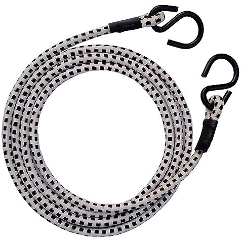6FT & 3FT Long Heavy Duty Elastic Bungee Straps, 72-Inch/36-Inch Long Luggage Rope Tie Downs Cable Bungee Cords with Hooks for Camping, Tarps, Bike,Cars,Roof Racks,Tent Transport Locking