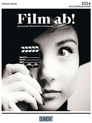 Stefan Heine Film ab! 2024 Wochenkalender - Quizkalender - Rätselkalender - Jede-Woche-neue-Rätsel - 21x29,7