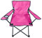 Vencier Folding Camping Chair – Outdoor Portable Garden Chair, Lightweight Design Lounger Seat with Cup Holder – Ideal for Summer to go Beach, Sun Bathing, Fishing, Parties, Trips and BBQs (Pink)