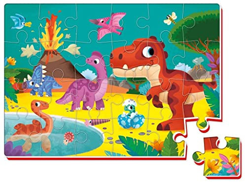Roter Käfer Schaumstoffpuzzle Dinosaurier