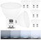 MayJazz GU10 LED Tageslichtweiß 7W Dimmbar, 6000K LED Leuchtmittel GU10, Ersatz für 70W Halogenlampen, 120 Grad Abstrahlwinkel GU10 Spot, 10er Pack