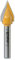 FivePears V Groove Router Bit 45 Degree 1/4 inch Shank, 1/2 inch Cutting Diameters, Carbide CNC Engraving V Router Bit for Signmaking, Lettering, Woodworking Door Carving