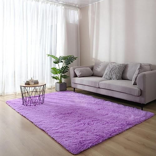 FNTSMA Plüsch-Rosa-Teppich, Wohnzimmer-Dekoration, Flauschiger Teppich, Dicker Schlafzimmer-Teppich, Rutschfester Boden, weiche Lounge-Teppiche, solide große Teppiche, CM2013, 200 x 250 cm, China