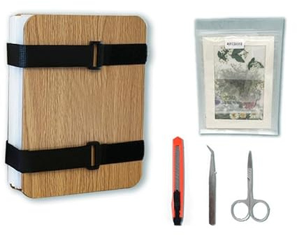 zalati Blumenpresse Kit Blatt Pflanzenpresse für DIY Getrocknete Blumen Anhänger Handwerk Lesezeichen - 5,9 x 7,8 Zoll