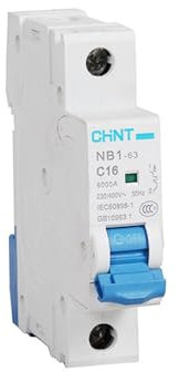 JMORCO MCB NB1-63 1P C20A 10A 25A 32A 63A 40A 2A, Mini disjoncteur Miniature Basse Tension, Protection de Moteur modulaire sur Rail DIN CE (Size : 1, Color : 10A)