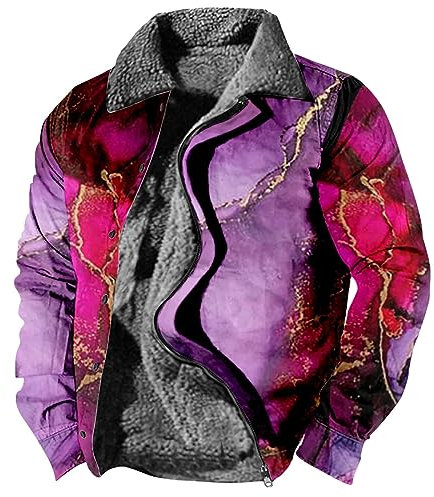 FeiBeauty Herren Jacke Feuerwehr Mantel Kariert Motorrad Jacken Wanderjacke Dackel Abnehmbare Ärmel Schutzjacken