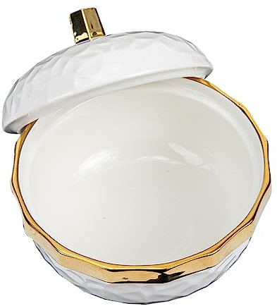 IMIKEYA Marmite En Céramique Pot à Sauce Saladier Braisière Avec Couvercle Bol De Soupe Vapeur Marmite à Vapeur En Céramique Boules Tasse à Ragoût Blanche Porcelaine Multifonction Aptitude