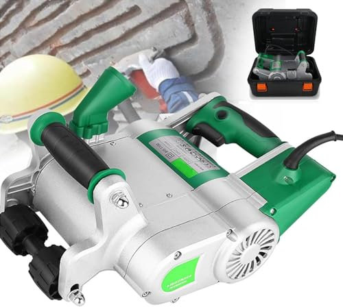 Electric Wall Chaser, Wall Line Slot Machine, 20-30mm Adjustable Groove Depth, 25mm&35mm Blade, Hangable Design Concrete Cutter Wall Groove Cutting Machine Set,35mm