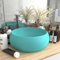 Genérico Lavabo Redondo De Lujo Verde Claro Mate 40x15 cm Cerámica,Ferretería,Fontanería,Instalaciones Sanitarias,Fregaderos y lavabos,Lavabos,Verde,21.16 LB,147002