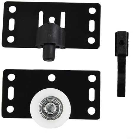 Schieberollen-Riemenscheibe, schwarz, Nylon + Eisen, Schiebetürbeschläge, Möbelrollen, Rad-Ersatz für Schranktür, Schrank, Kleiderschrank, Schublade