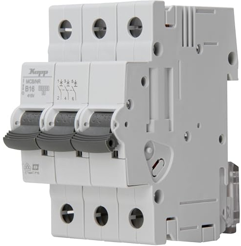Kopp Leitungsschutzschalter (MCB), 3-polig, B-Characteristik, 16A