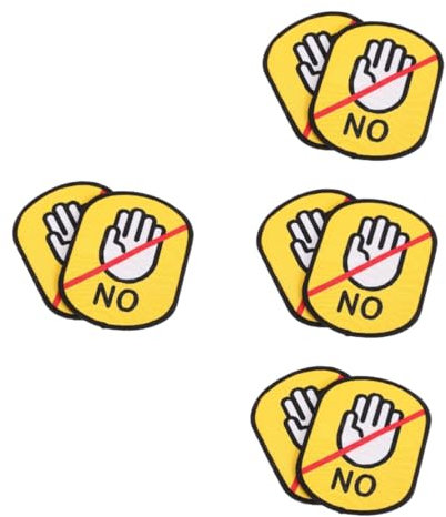 ULTECHNOVO 4pcs Wow Dog Id Tags for Dogs Funny Tags Walking Training Leash Stickers Owner Service Leash Sleeves