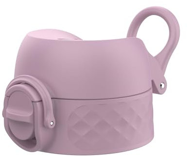 Ion8 Couvercle Anti-fuite OneTouch 2.0 | Pour Gourdes 320ml, 350ml, 400ml, 500ml, 600ml | Remplacement, Petit, Plastique, Rose Licorne