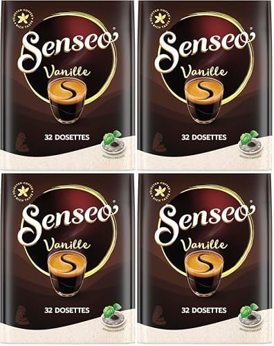 Senseo Saveur Vanille 32 dosettes 222g (Lot de 4)