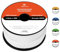 Abma Cord Corda in Poliestere Corda Intrecciata 6mm x 30m Corda Multiuso Bobina - Bianca