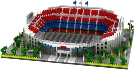 3D-Puzzle, Basse-NOU-Camp-Stadion-Modell, Erwachsene Jungen, hoher Schwierigkeitsgrad beim Zusammenbauen von Spielzeug, Fans-Fußballstadion-Bausteine