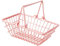 Toyvian Einkaufskorb Speichern Mini-Shopping Mini-handwagen Korb Für Kind Miniatur-supermarktwagen Mini-Wagen Mini Weidenkorb Mini-einkaufswagen Für Winzig Rosa Eisen