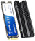 Vansuny 1TB NVMe M.2 SSD PCIe 4.0 Internal SSD Read up to 7000MB/s M.2 2280 Internal Solid State Drive PCIe Gen4 M.2 SSD with Heatsink for Computer Laptop Game Console