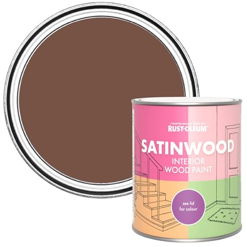 Rust-Oleum Interior Wood Paint in Satin Finish - Faded Ember 750ml