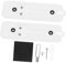 2 Sets Video Doorbell Backplate Durable Plastic Theft Mount for Blink Doorbell Stylish Wall Holder Seamless Installation with Accessories