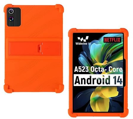 ORANXIN Funda para ROWT A10 Tablet 10 Pulgadas Silicona Ajustable Soporte Cáscara de Goma Protector Fundas Blandas