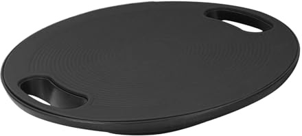 MotiveTech Balance Board Wackelbrett Stabilitätsbrett Fitnessbrett Schaukelbrett Zur Steigerung Der Allgemeinen Fitness Und Stärkung des Rumpfes für Heimtrai, Schwarz