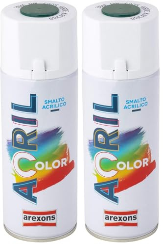 AREXONS 3946 Acrilcolor Ral 6005, Verde Muschio, 400 ml (Confezione da 2)
