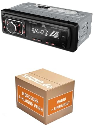 Autoradio Einbaupaket für JBL Celebrity 150 kompatibel mit Mercedes A-Klasse W168 | Bluetooth USB