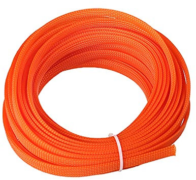 Othmro PET Braided Expandable Sleeving Wrap-10mm x 10m Orange Cable Management Sleeve Cord Organizer for Wrap Protect Cables 1Pcs