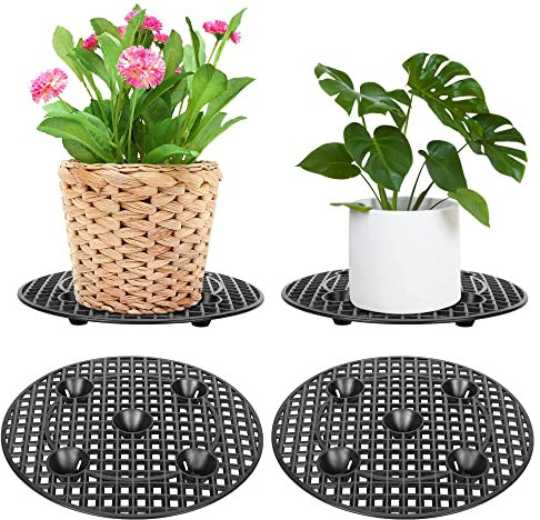 4 PCS Potted Plant Stand Holder, Large Planter Holder,Heavy Duty Indoor Outdoor Garden Patio Flower Pot Stands-30CM Diameter