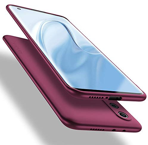 X-level für Xiaomi Mi 10 Hülle, [Guardian Serie] Soft Flex TPU Case Ultradünn Handyhülle Silikon Bumper Cover Schutz Tasche Schale Schutzhülle für Xiaomi Mi 10 - Weinrot
