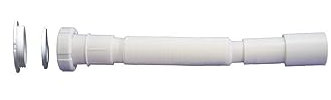 TECNOAGUA Alargadera Extensible para sifon, Blanco, 32-40