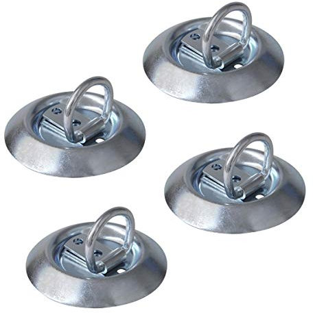 4 x Zurrmulde rund Ø 97mm Anhänger Zurröse Telleröse 250kg Zurrbügel
