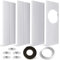 YoleShy Portable Air Conditioner Window Kit with Coupler Adjustable Window Seal for AC Unit, Sliding AC Vent Kit for Exhaust Hose, Universal for Ducting with 5.9 Inches Diameter