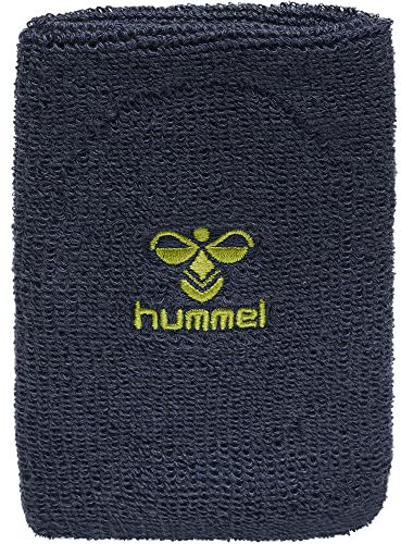 Hummel, Old School Big Wristband, Dark Denim-Lime Punch, One Size