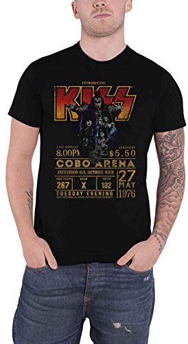 Kiss T Shirt Cobra Arena 1976 Manifesto Nuovo Ufficiale Eco Uomo Size XXL