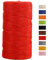 JeogYong Ficelle Jute 2mm x 100m Ficelle de Jardin Cordelette Jute Corde Naturel Chanvre Ficelles de Jardinage pour Emballage de Décoration Cadeau, Bricolage d'art Créatif, Mariage (Rouge)